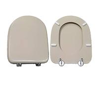 Copriwater Gemma Astra legno rivestito in resina poliestere Champagne