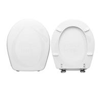 Copriwater Giunone Azzurra legno rivestito in resina poliestere bianco by HYDRO HOME