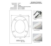 Copriwater Globo LEI CHAMPAGNE Cerniera Rallentata Soft Close