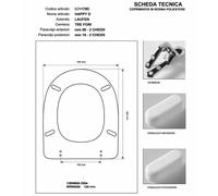 Copriwater HAPPY D.-STARCK ED. Bianco Cerniera Cromo-Duravit