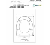 Copriwater Ideal Standard ALA SOSP. AZZURRO SUSSURRATO Cerniera
