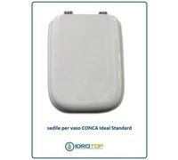 Copriwater Ideal Standard CONCA BIANCO I.S. Cerniera Cromo-Sedile-Asse Wc