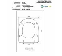 Copriwater Ideal Standard ESEDRA BIANCO I.S. Cerniera Cromo-Sedile-Asse Wc