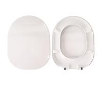 Copriwater Ideal Standard Tonic Come Originale, Tavoletta Wc In Plastica Termoindurente Con Cerniere soft Close,Asse Wc Colore Bianco Made In Italy
