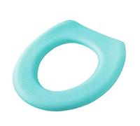 Copriwater imbottito allungato, impermeabile, spesso, facile da pulire, accessori per il bagno, design con gancio e anello, per bagno, hotel