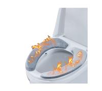 Copriwater imbottito e spesso SWEPGOODS | Copriwater adesivo in memory foam lavabile e riutilizzabile per WC allungati