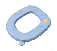 Copriwater in EVA con linguetta facile da usare per il controllo del coperchio, per mantenere l'igiene in bagni ad alto traffico (blu)