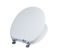 COPRIWATER IN LEGNO BIANCO SEDILE WC SQUARE MDF CON CERNIERE UNIVERSALI