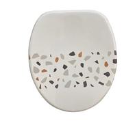 Copriwater in legno MDF tavoletta da bagno wc stampa effetto mosaico 43x38 cm