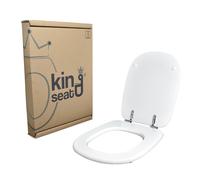 Copriwater in MDF serie Tesi della Ideal Standard Bianco con cerniere in ottone