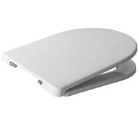 Copriwater in Termoindurente, serie Clodia della Dolomite, Bianco con cerniere in acciaio inossidabile sganciabili.