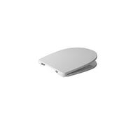 Copriwater in Termoindurente, serie Easy - Easy 02 della Pozzi Ginori, Bianco, con chiusura rallentata e cerniere in acciaio inossidabile sganciabili.