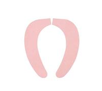 Copriwater in tessuto di peluche antiscivolo da viaggio, portatile, riutilizzabile, per WC Potty, colore rosa, ecologico e pratico, design professionale