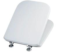 Copriwater Laccato in Mdf modello Conca 35 x 6 x 45.5 cm Bianco