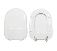 Copriwater Marylin Hatria legno rivestito in resina poliestere bianco