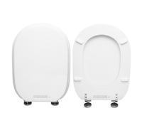 Copriwater Memory Hidra legno rivestito in resina poliestere bianco