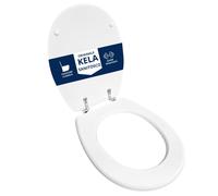 Copriwater Originale Kela Sanitosco legno rivestito in resina poliestere bianco