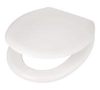 Copriwater ovale baliv Copala in mdf legno bianco Bianco
