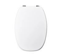 Copriwater ovale E123 in mdf dedicato bianco Bianco