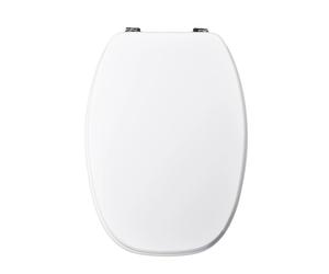 Copriwater ovale E123 in mdf dedicato bianco Bianco