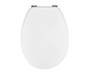 Copriwater ovale Piemonte in mdf poliesterato bianco Bianco