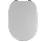 Copriwater ovale Sintesi in mdf bianco Bianco