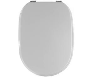 Copriwater ovale Sintesi in mdf bianco Bianco