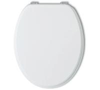 Copriwater ovale universale in mdf bianco Bianco