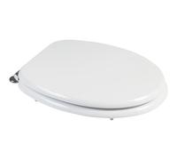 Copriwater ovale universale Premium in mdf bianco Bianco