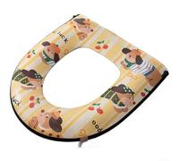Copriwater per aromaterapia, con deodorante, misura standard (C) | Materiale impermeabile PU, chiusura sicura con cerniera, dispenser di aroma integrato, dimensioni standard 42 x 38 cm