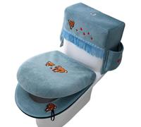 Copriwater per bagno, 3 pezzi, morbido, universale, confortevole | Copertura per WC per famiglia, bambini, bagno, casa, stanza, decorazione per feste