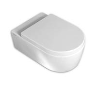 Copriwater per FLAMINIA LINK come ORIGINALE AVVOLGENTE TERMOINDURENTE BIANCO cerniera inox normale o rallentata soft close