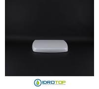 Copriwater per GALASSIA SA02 come ORIGINALE TERMOINDURENTE BIANCO cerniera inox
