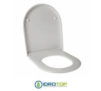 Copriwater per KERAMAG MANGO AVVOLGENTE TERMOINDURENTE BIANCO cerniera inox