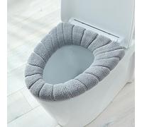 Copriwater per WC Caldi, Copriwater per WC Super Caldi, Cuscino per WC Imbottito Lavabile (Grigio)