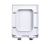 Copriwater per WC da Bagno Quadrato, Silenzioso, Anti-sbattimento, Facile da Pulire, Resistente all'Usura, Resistente, Universale, in Materiale PP 06C