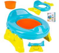 Copriwater pieghevole da viaggio 2 in 1 per WC portatile.