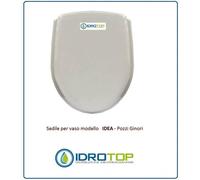 Copriwater Pozzi Ginori IDEA BIANCO Cerniera Cromo-Sedile-Asse Wc