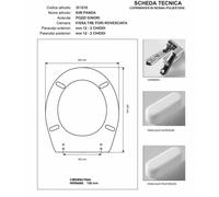 Copriwater Pozzi Ginori KIM BIANCO Cerniera Rallentata Soft Close