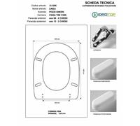 Copriwater Pozzi Ginori LINEA BIANCO Cerniera Rallentata Soft Close
