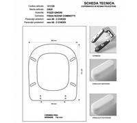 Copriwater Pozzi Ginori OASI ROSA RICHARD Cerniera Rallentata Soft Close