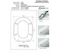 Copriwater Pozzi Ginori QUINTA CHAMPAGNE Cerniera Rallentata Soft Close