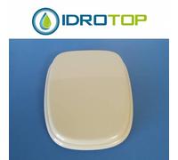 Copriwater Pozzi Ginori SQUARE CHAMPAGNE Cerniera Rallentata Soft Close