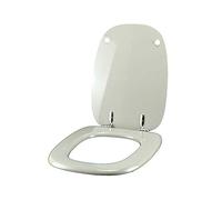 Copriwater Pozzi Ginori SQUARE GRIGIO MONDRIAN Cerniera Cromo-Sedile-Asse Wc