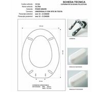 Copriwater Pozzi Ginori ULTRA BIANCO Cerniera Rallentata Soft Close