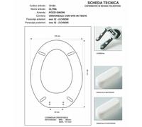 Copriwater Pozzi Ginori ULTRA MARRONE Cerniera Cromo-Sedile-Asse Wc