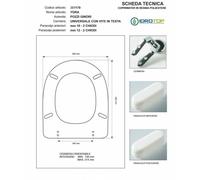 Copriwater Pozzi Ginori YDRA BIANCO Cerniera Rallentata Soft Close