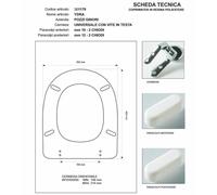 Copriwater Pozzi Ginori YDRA ROSA ORIENTALE Cerniera Rallentata Soft Close