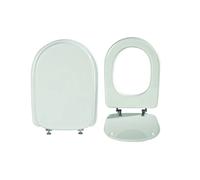 Copriwater Sapal Metro Flaminia Mdf Cerniera Fissa 3 Fori In Metallo Bianco