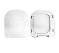 Copriwater Sedile compatibile con FASTER HIDRA SLIM Come Originale, In Plastica Termoindurente,Colore Bianco MADE IN ITALY CHIUSURA AMMORTIZZATA